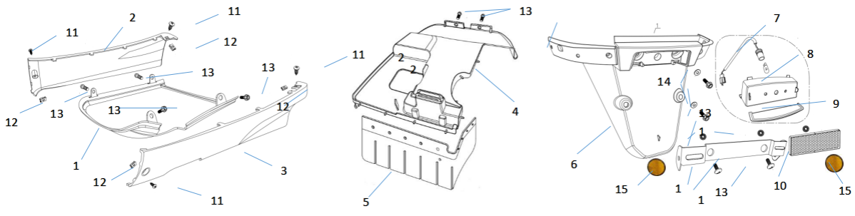 Neco Azzuro GP 125 Boards Fenders HDM Trading