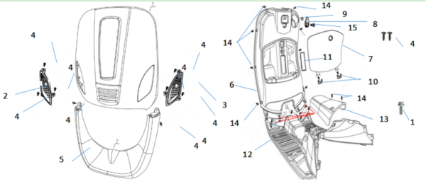 Neco Azzuro GP 125 Front Panel HDM Trading