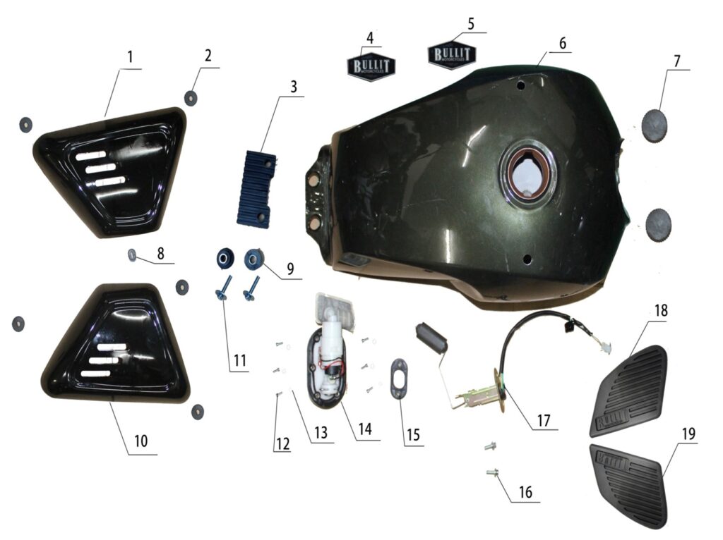 Bluroc 125 Fuel Tank And Panels