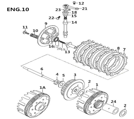 Bluroc Hero 125 Clutch