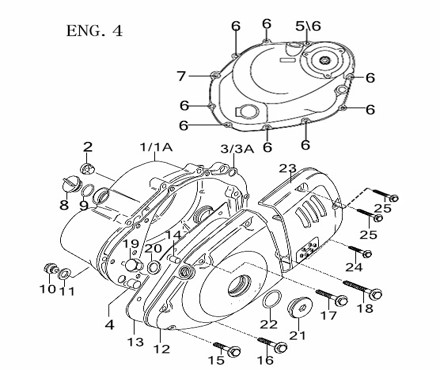 Bluroc Hero 125 Crankcase Cover