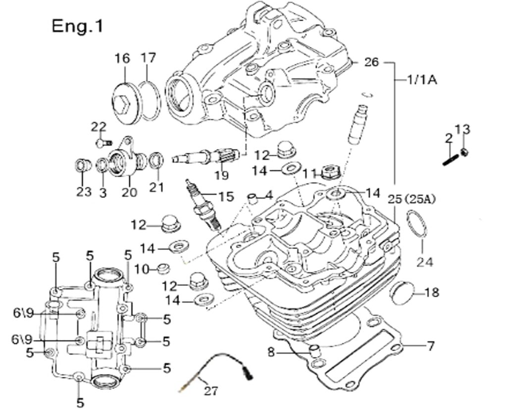 Bluroc Hero 125 Cylinder Head