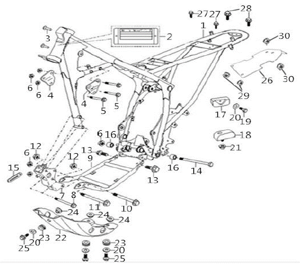 Bluroc Hero 125 Frame