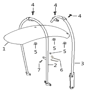 Bluroc Hero 125 Front Fender