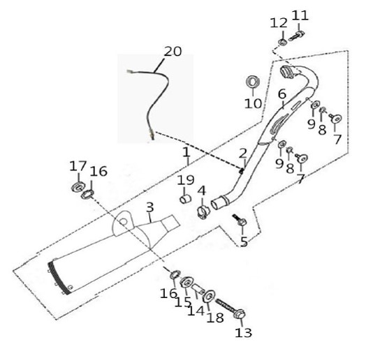 Bluroc Hero 125 Muffler