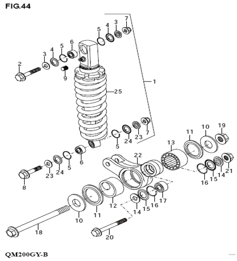 Bluroc Hero 125 Rear Shock Absorber