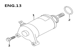 Bluroc Hero 125 Starting Motor