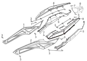 Neco Alexone 125 Body Cover