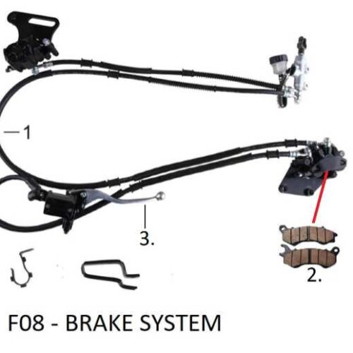 NC-NO1 COMPLETE FRONT & REAR BRAKE ASSY