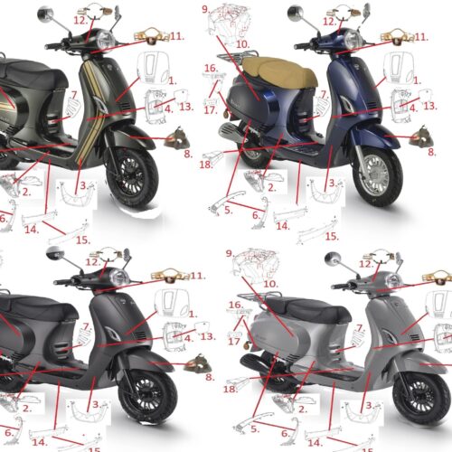 AZZURO GP 50 FRONT HANDLEBAR WINDSHIELD COVER – EURO 5 BIKES
