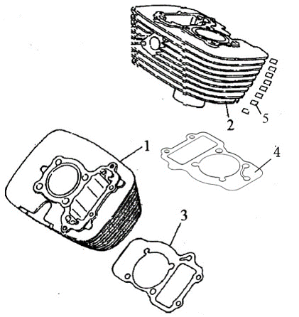 Bluroc V-Bob 250 Cylinder Block