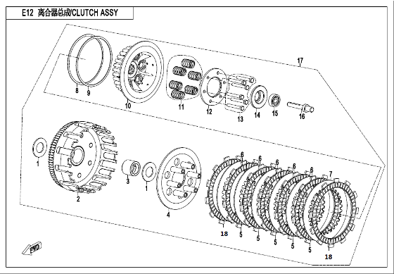 Bluroc Hero 250 Clutch