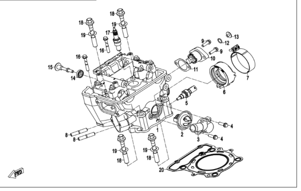 Bluroc Hero 250 Cylinder Cover