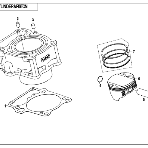 HERO 250 PISTON RING SET