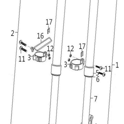 HERO 250 FRONT RIGHT HAND FORK LEG