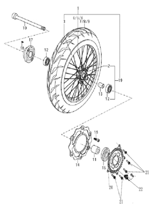 Bluroc Hero 250 Front Wheel