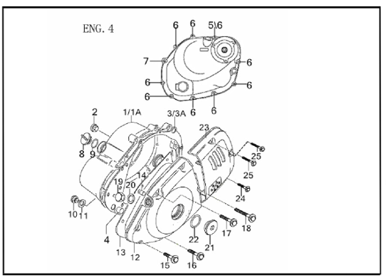 Bluroc Hunt XC Crankcase Cover