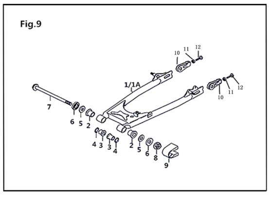 Bluroc Hunt XC Rear Swinging Arm