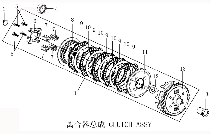 Bluroc Tracker 125 Clutch