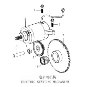 Bluroc Tracker 125 Electric Starting Mechanism