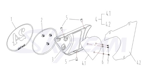 Bluroc Tracker 125 Left Shield