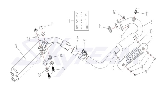 Bluroc Tracker 125 Muffler