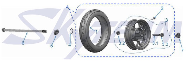 Bluroc Heritage 125 Rear Wheel