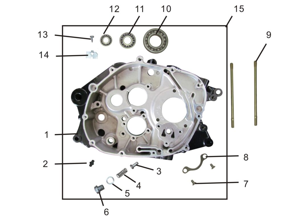 Bluroc Legend 125 Piston, Connecting Rod, Crankshaft Assembly