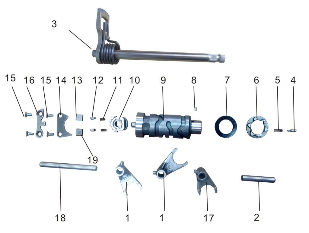 Bluroc Legend 125 Transmission starter assembly