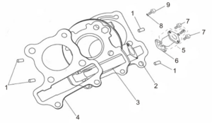 Neco Azzuro GP 125 Cylinder