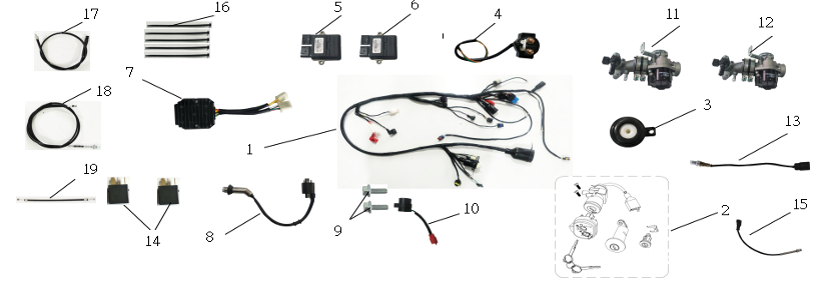 Neco Azzuro GP 50 Electrical Assembly