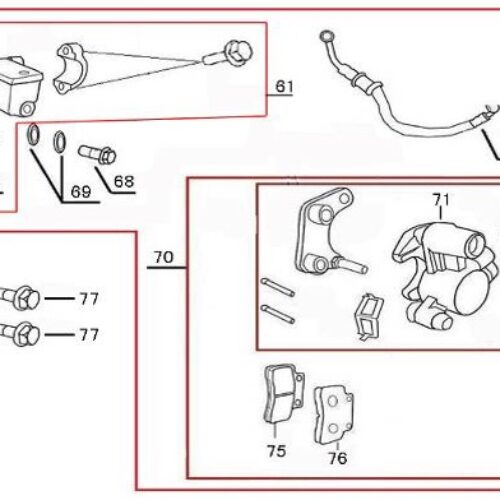 LOLA 50 FRONT BRAKE ASSY COMPLETE