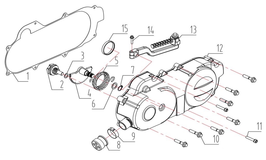 Neco One 10 Left Crank Case Cover