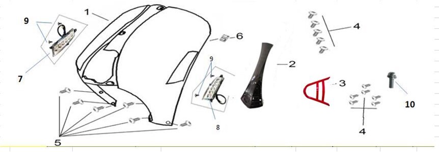 Neco Tempo 50 Front Panel Assembly