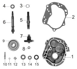 Neco Dinno 50 GEAR CASE COVER ASSY