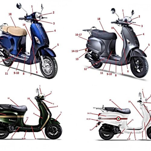 AZZURO GP 50 INNER LEG SHIELD / TOOL BOX COVER – EURO 4 BIKES