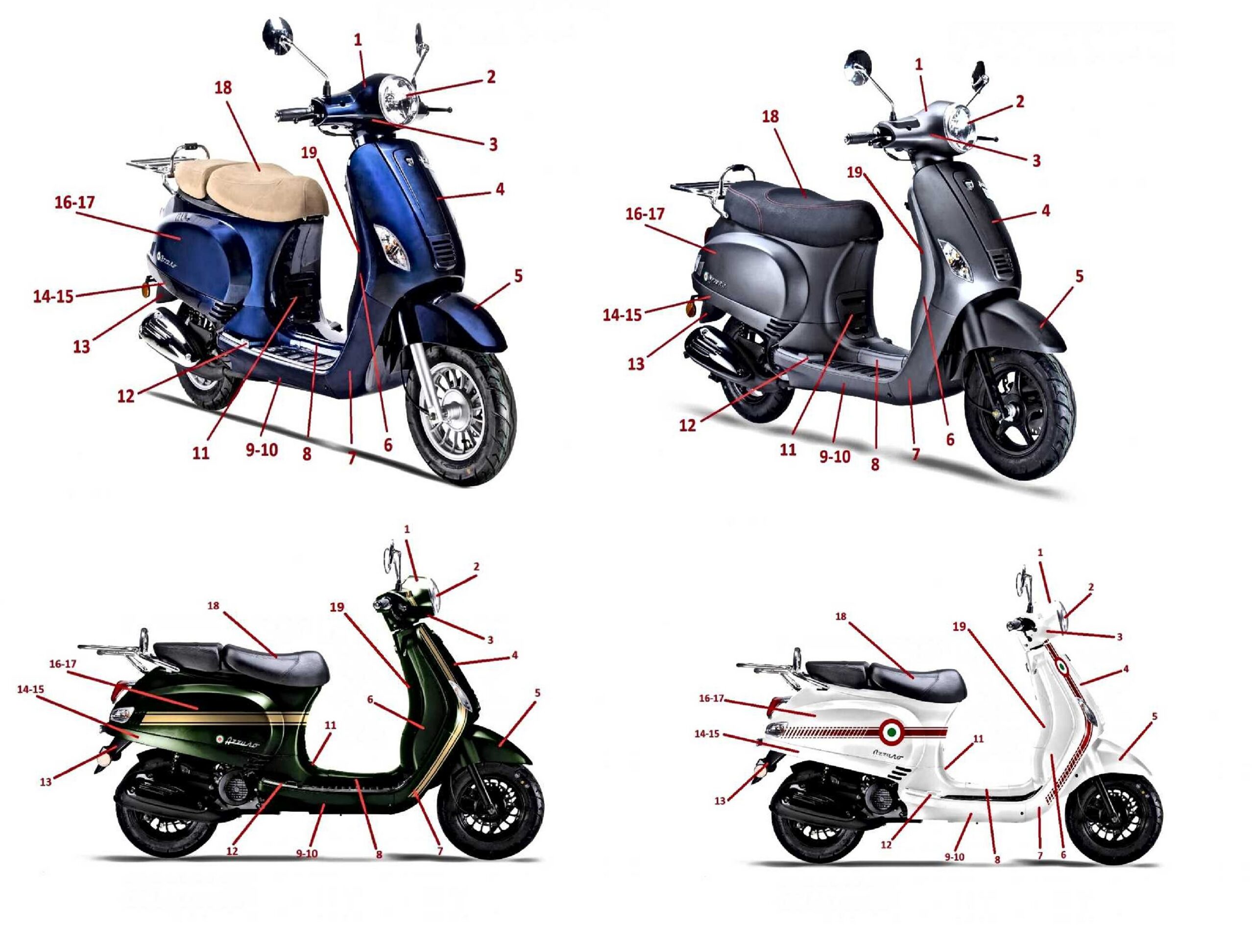 AZZURO GP 125 EFI - TOOL CASE COVER - EURO 4 BIKES